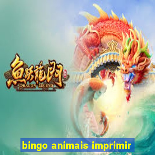 bingo animais imprimir